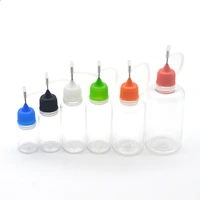 5pcs 51015203050ml pen shape pet e liquid dropper bottle with normal screw cap and needle vail