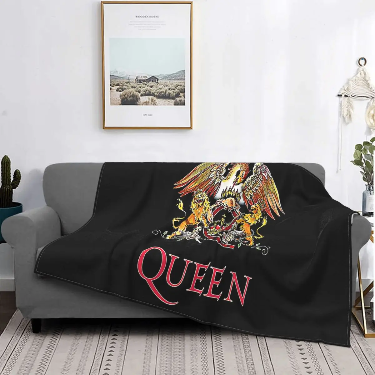

Sale Queen Classic Crest Rock Band Freddie Mercury Brian May Discount 100 Cotton Breathable Fitness Movie Flannel Blanket