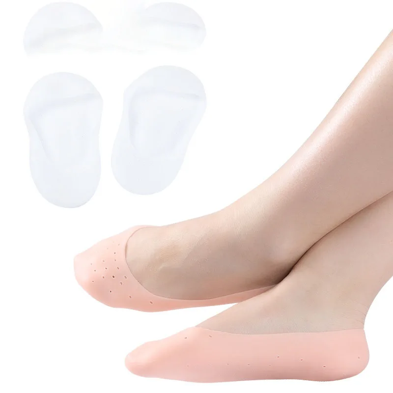 

1Pair Gel Sock Silicone Foot Care Tool Feet Protector Pain Relief Crack Prevention Moisturize Dead Skin Removal Sock