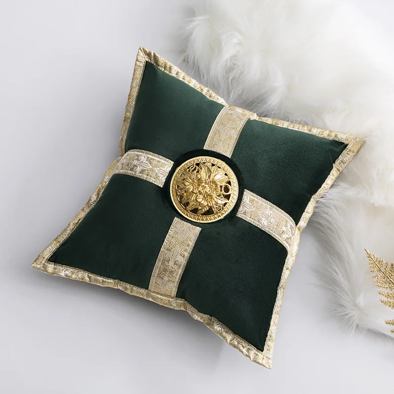

Middle East Nordic Luxury Ceramic Incense Burner Pillow Censer Holder Creative Golden Cushion Home Tea House Yoga Accessories