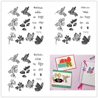 bird flower metal cutting dies and stamps for diy scrapbooking photo album paper card craft embossing template new arrival 2021