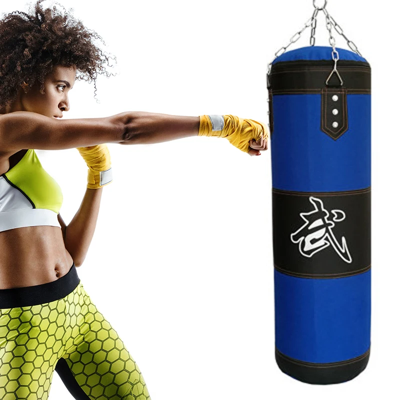 Тренировочные Фитнес синий песком боксерский мешок ММА спортивные учебный