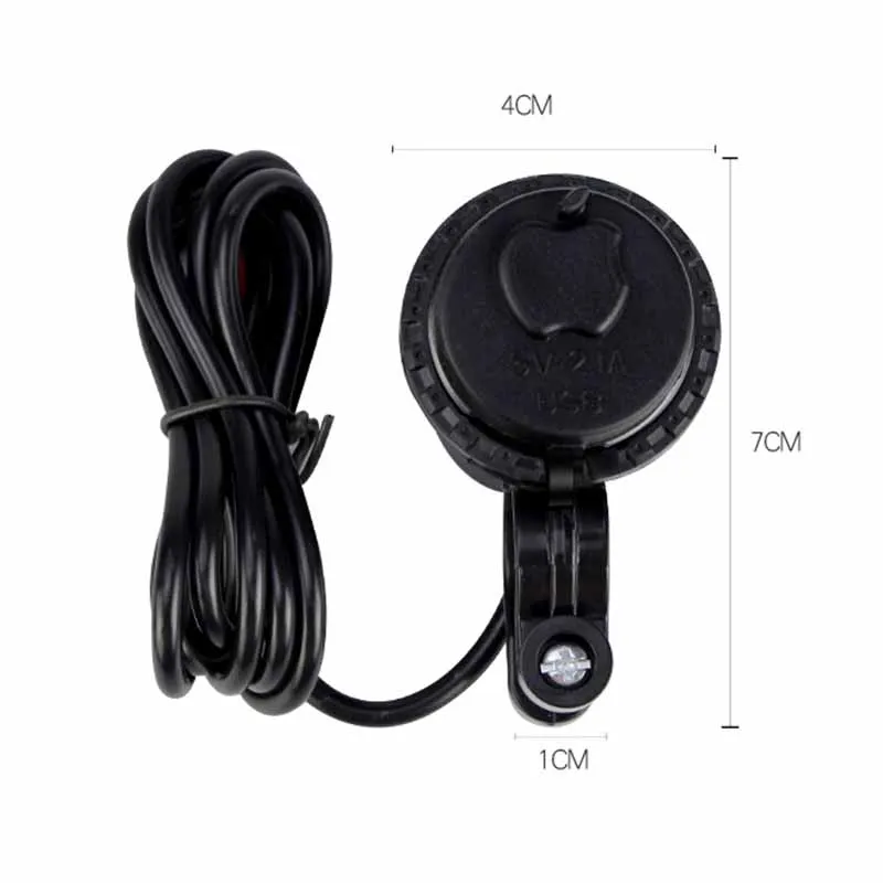 

12V/24V USB Motorcycle Waterproof Switch Motorcycle Socket Motorbike Phone Charger Cigarette Lighter Adapter