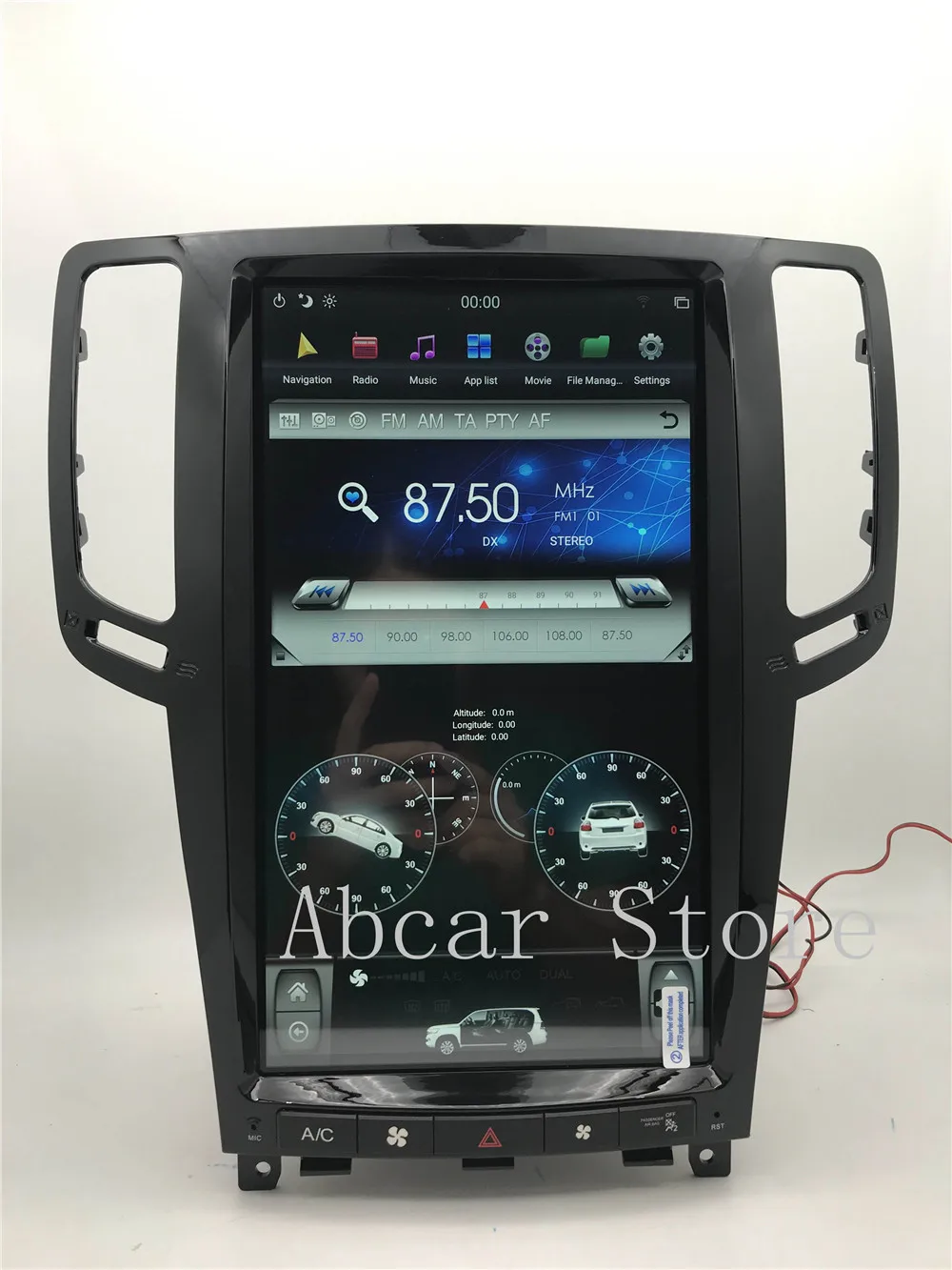13,6 дюймов Tesla стиль Android 8,1 автомобильный dvd-плеер gps навигация для infiniti G25 G37 2007-2013 ips carplay HDMI радио 6 ядер
