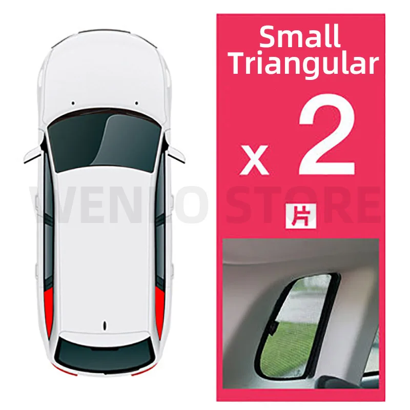 WENLO для Honda freed City Crossroad SHUTTLE EDIX MOBILIO Магнитная Автомобильная боковая шторка от солнца, сетчатая Автомобильная шторка - Color: Triangle Window
