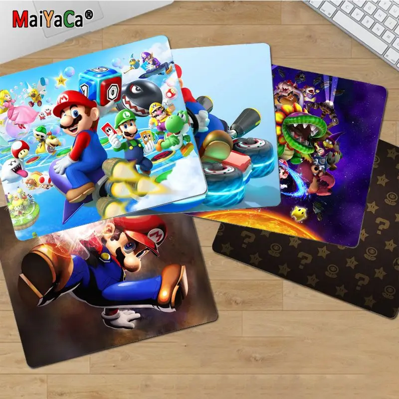 

MaiYaCa New Designs Super Marios Gamer Speed Mice Retail Small Rubber Mousepad Smooth Writing Pad Desktops Mate gaming mouse pad