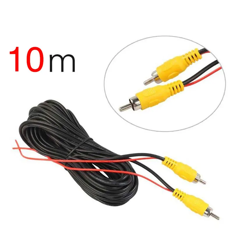 Видеокабель RCA 6/10/20 м для автомобильной камеры заднего вида универсальный провод