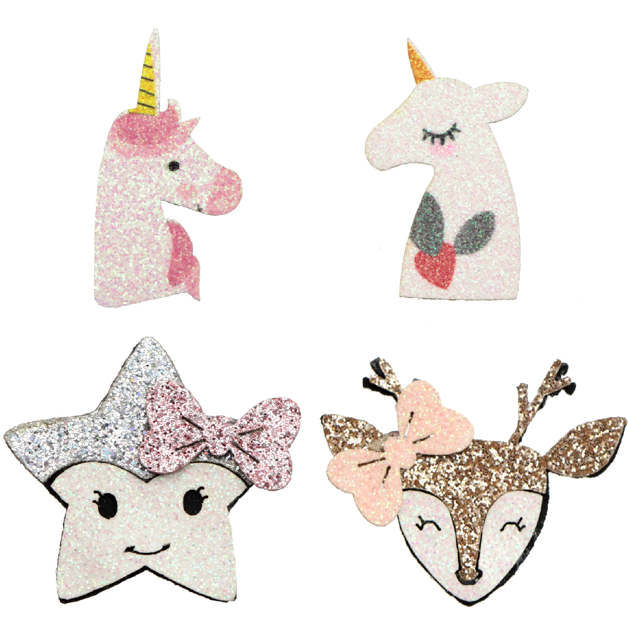 

Блестящие нетканые нашивки с единорогом 10 шт., аппликация для джинсов, брюк, рюкзаков, аксессуар «сделай сам», 10Yc19587