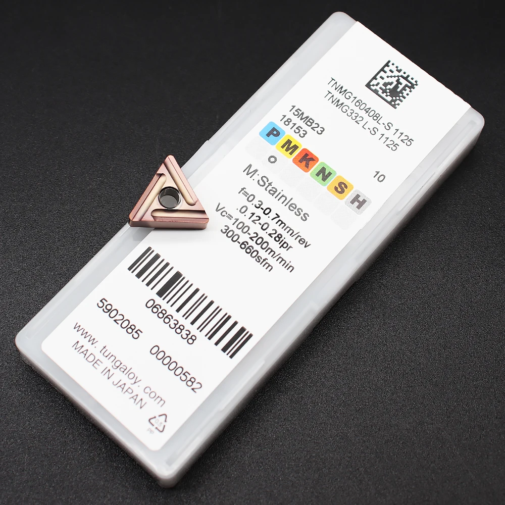 

TNMG160404 R S 1125 External Turning Tool Triangular TNMG 160408 Blade Stainless Steel Carbide Insert Cutter CNC Lathe