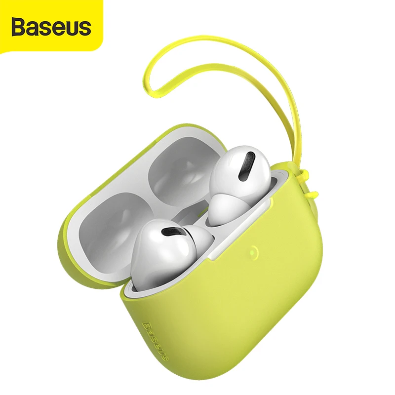 Тонкий чехол Baseus 1 мм для Airpod pro мягкий силиконовый беспроводной зарядки Airpods Pro с