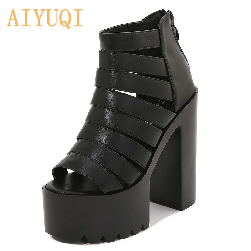 Женские Босоножки на каблуке Новинка 2021 года Сезон лето Модные женские тонкие