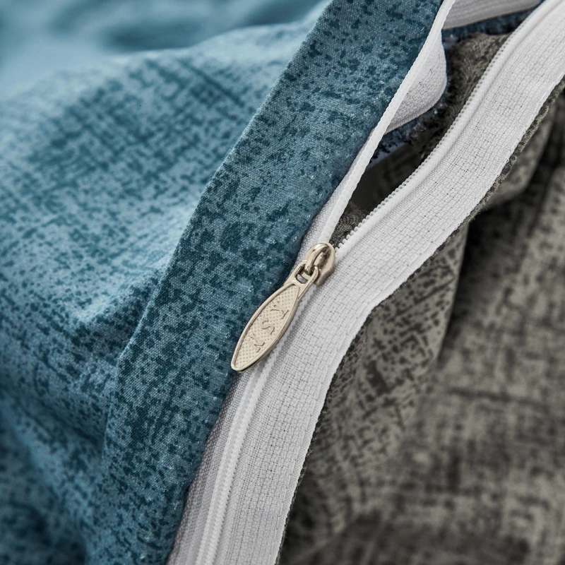 Домашний текстиль серо-голубой Семья 3-4 шт. Детский Комплект постельного белья