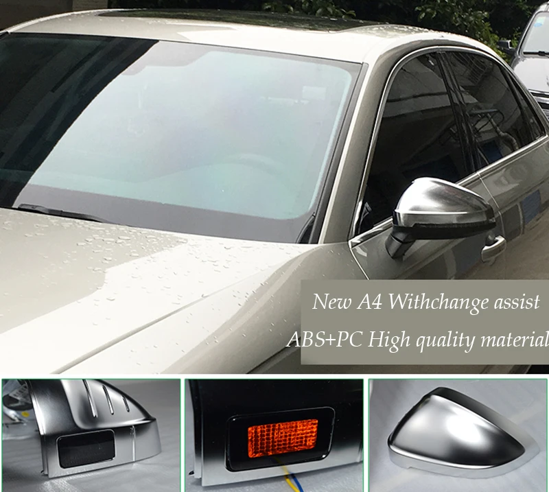 

Mirror Caps fit For Audi New A4L A5 B9 allroad Quattro S4 S5 Side Wing Audi 2017 2018 2019 Mirror Covers Silver Matte Chrome