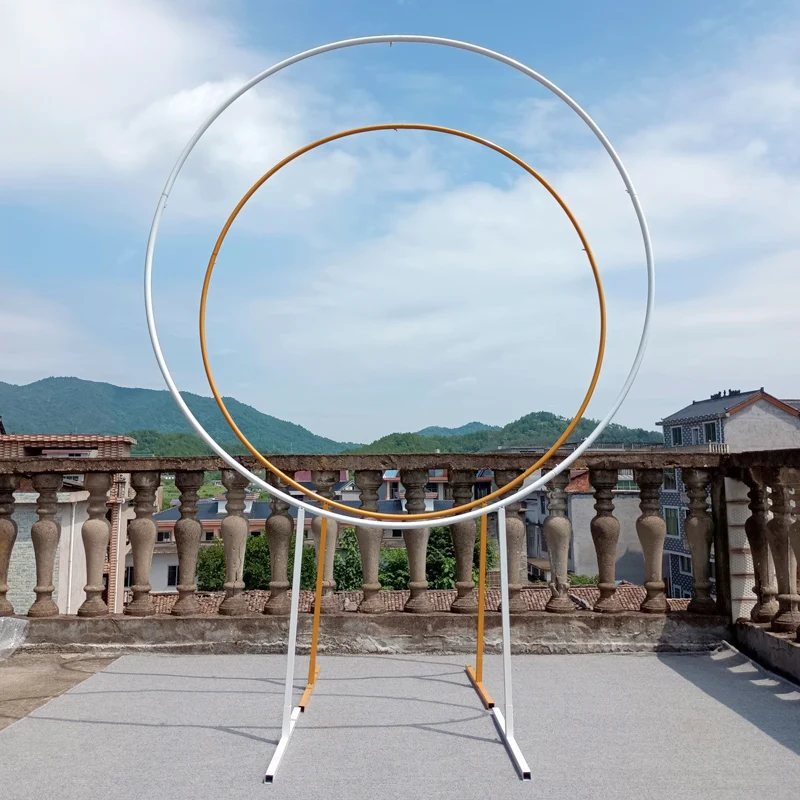 Увеличенный круглый фон Свадьба Арка круглая стойка детский душ декорация на