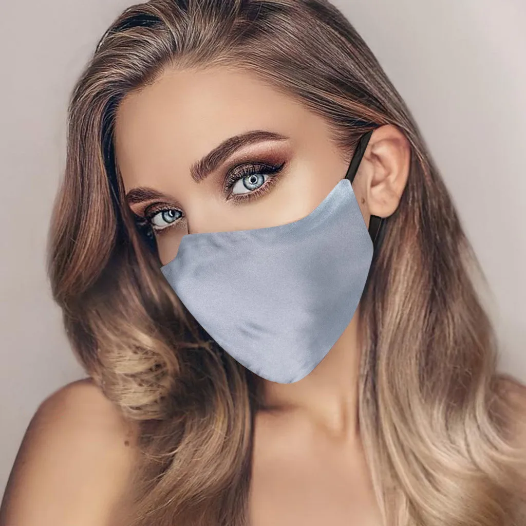 Silk for Face Mask Double-Sided Men And Women Ultrathin Double-deck Sunscreen and Dustproof 1 Piece 100% Summer | Дом и сад