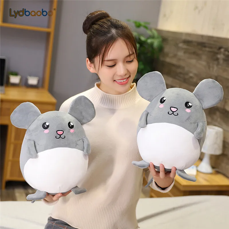 1 шт., 25 см, новинка, Kawaii, серая крыса, плюшевая игрушка, плюшевые игрушки для девочек, детские игрушки для мальчиков, kawaii, кукла мышка, детские рождественские подарки