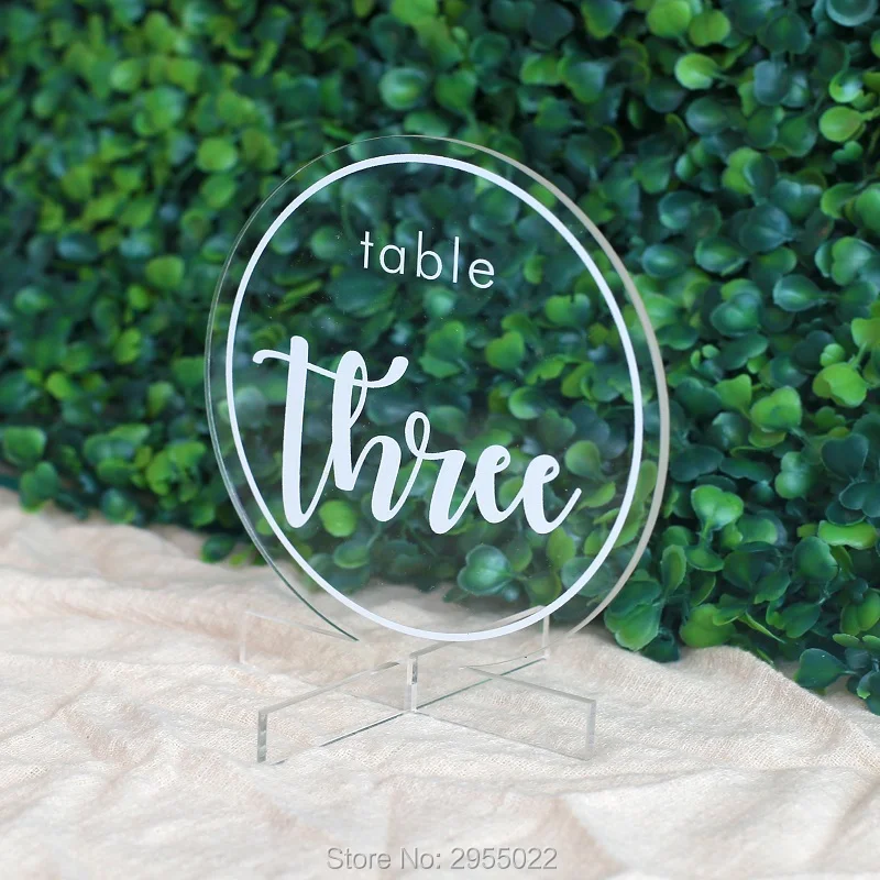 Элегантный акриловый золотой круглый стол с цифрами номера свадебных столов