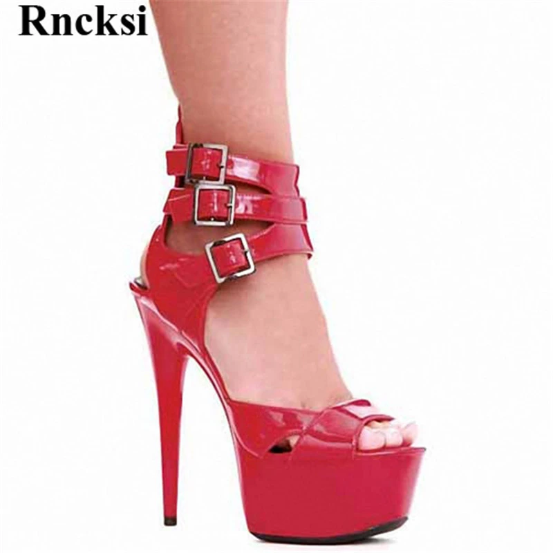 

Rncksi New Sexy Women Shoes 15CM High Heel Platforms Pole Dance/Performance /Star /Model, Sandals Party / Wedding Sandals