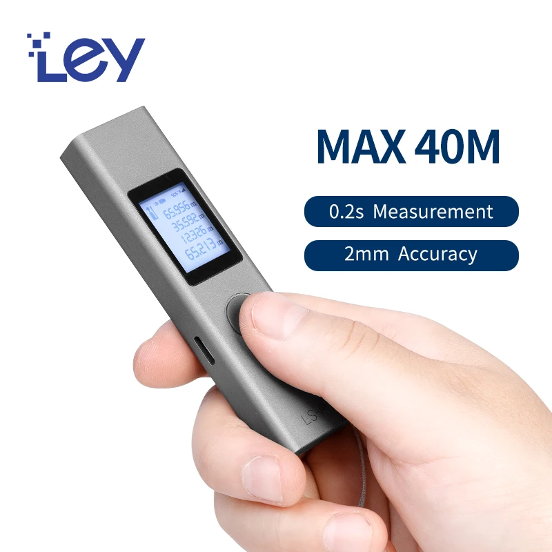 

Smart Digital Laser Rangefinder Distance Meter 40m Electronic Measuring Instrument Metro Range Finder with Slope Ruler Measure