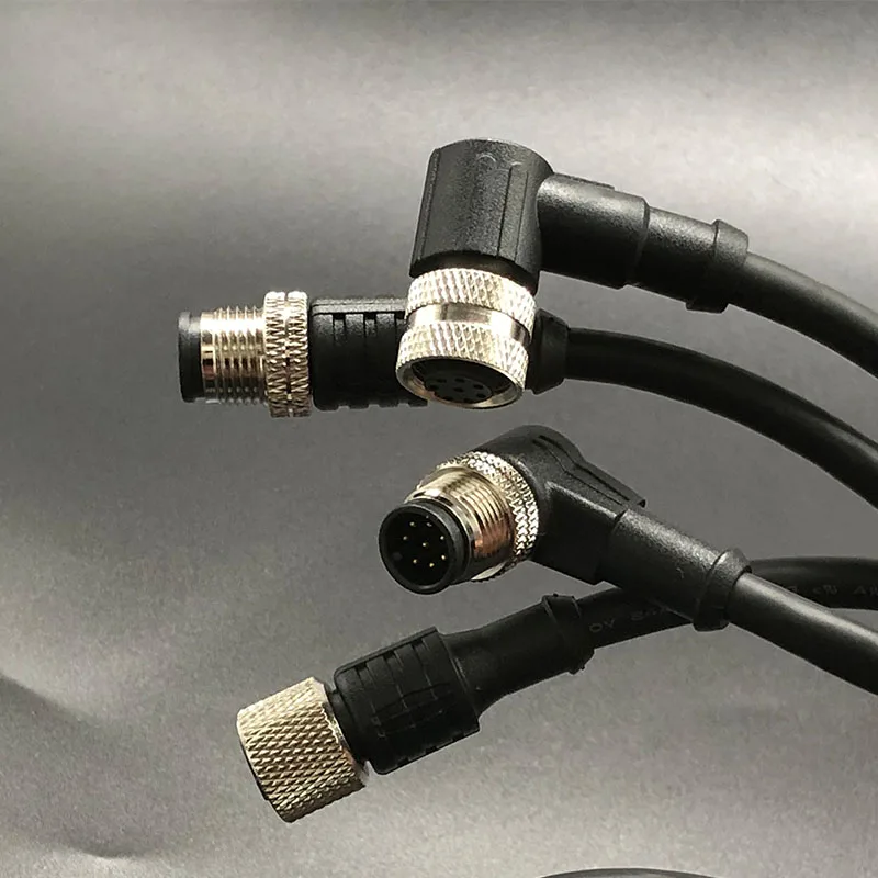 5 шт. M12 4 8 контактов PUR м под заказ стандартный водонепроницаемый разъем для