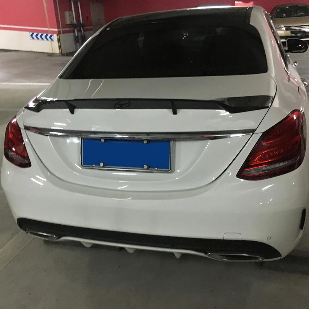 Задний спойлер для Mercedes-Benz W205 C180 C200 C250 C300 C400 C63 AMG седан 4 двери 2015-2019 крыло