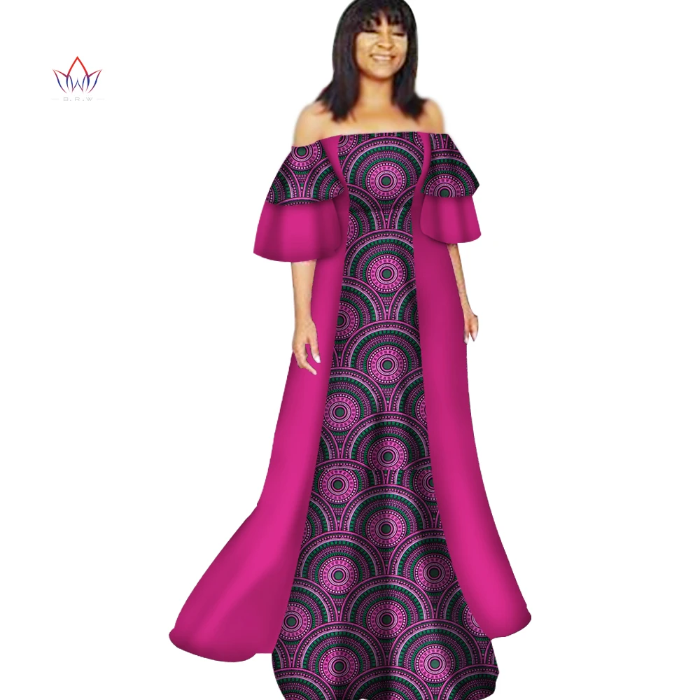 Новинка 2018 длинные платья с Африканским принтом для женщин богатые лоскутные Bazin