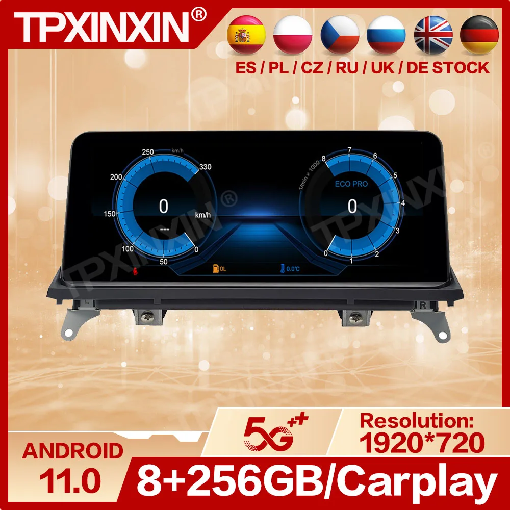 

256 ГБ мультимедийный Android 11 плеер автомобильное радио стерео для BMW X5 X6 E70 71 2007 2008 2009 2010 GPS Навигация приемник головное устройство