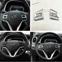 yimaautotrims auto steering wheel frame cover trim fit for hyundai tucson 2016 2017 2018 2019 2020 abs matte interior mouldings