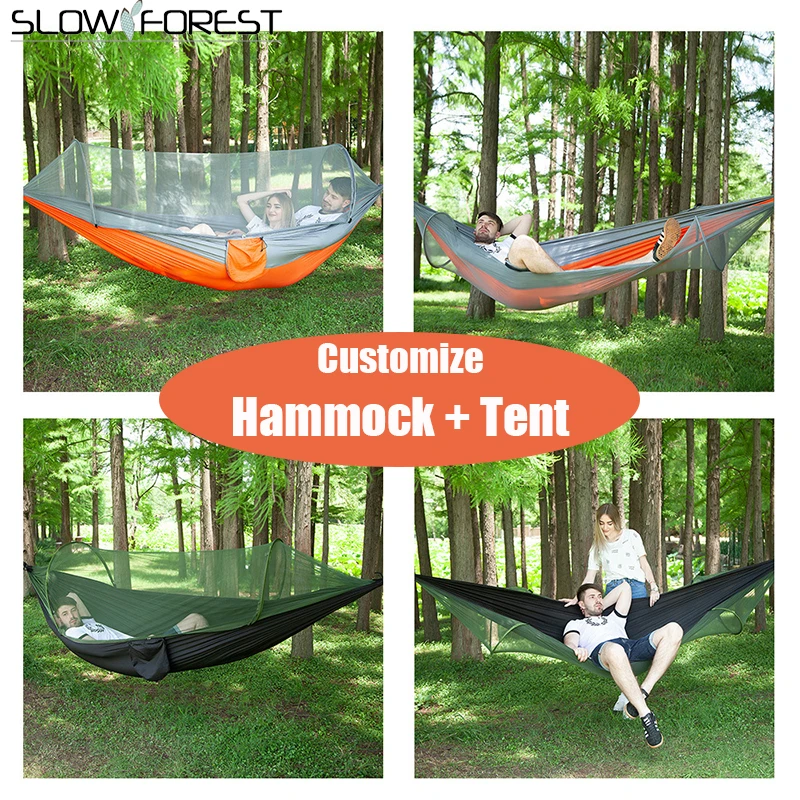 

1-2 Person Hammock High Quality Durable Safety Adult Hamac for Indoor Outdoor Hanging Sleeping Removable Customize