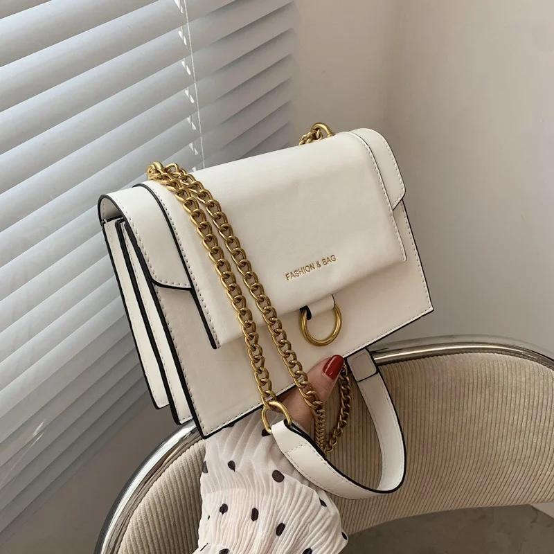 

High Quality Korean Ladies Small Square Bag 2021 Korean Fashion Net Red Chain Shoulder Bag Hot Selling Diagonal Small Square Bag