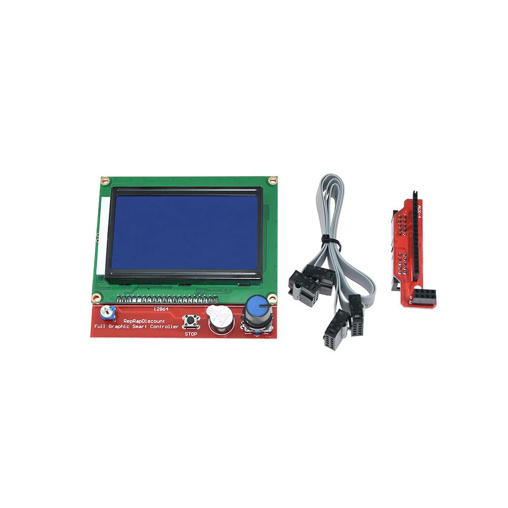1 шт. lcd 12864 Ramps умные части RAMPS 1,4 контрольная панель lcd 12864/2004 монитор Материнская плата синий экран модуль