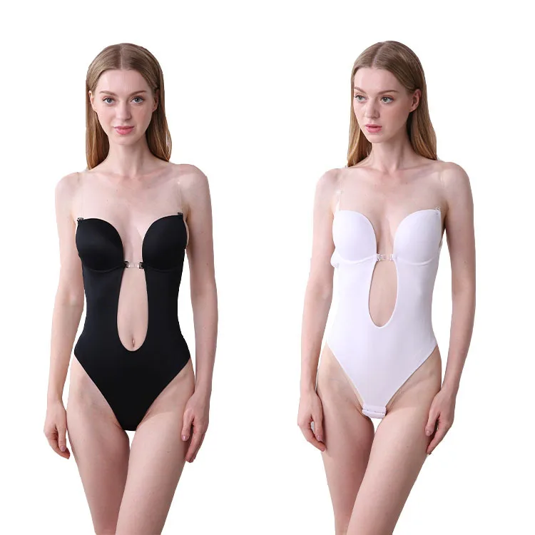

Women Seamless Underwear Bodysuit Sexy Lingerie Invisible Slimming Body Shaper Clear Strap Brassiere Full Body Shapewear