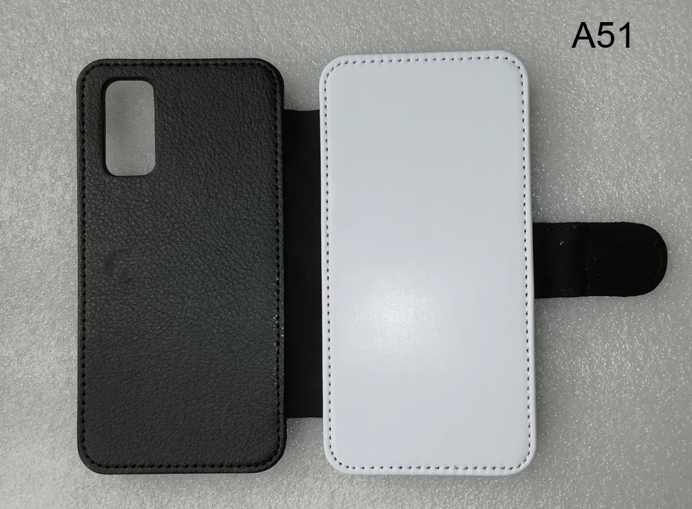 Для samsung A50 / A51 A71 чистый откидной кожаный сублимационный чехол + полиэфирная ткань