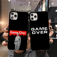 dabieshu game over diy phone case cover shell for iphone 11 pro xs max 8 7 6 6s plus x 5s se 2020 xr case