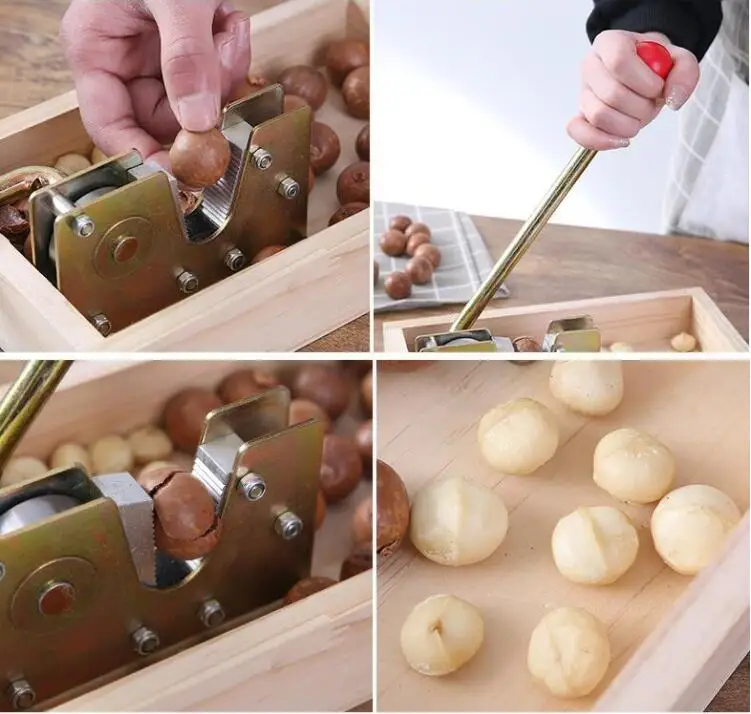 Зажим из орехового дерева Macadamia гайка инструмент открытия гайка щипцы для орехов обрубка машина ручная гайка орехокол машина для изготовления крекеров орехокол для грецких орехов