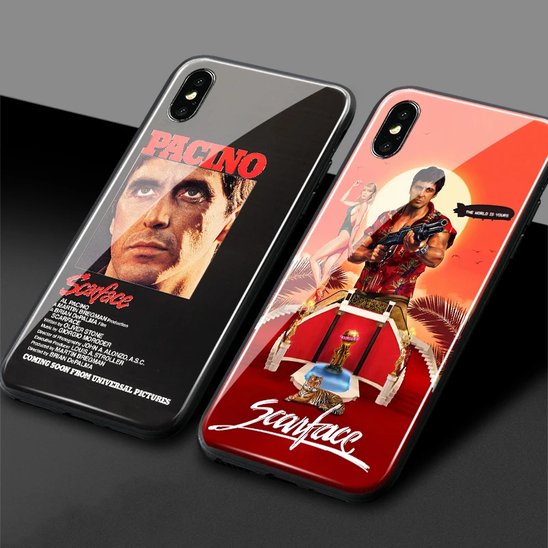 Scarface 1983 пленка Аль Пачино мягкий силиконовый стекло чехол для телефона iPhone SE 6 6s 7 8