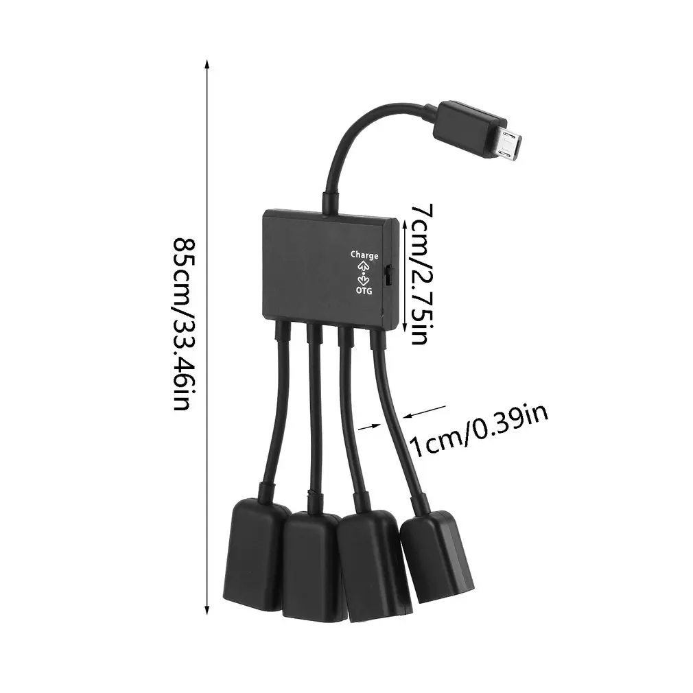 3/4 порт Micro Usb кабель для зарядки концентратор сплиттер коннектор адаптер