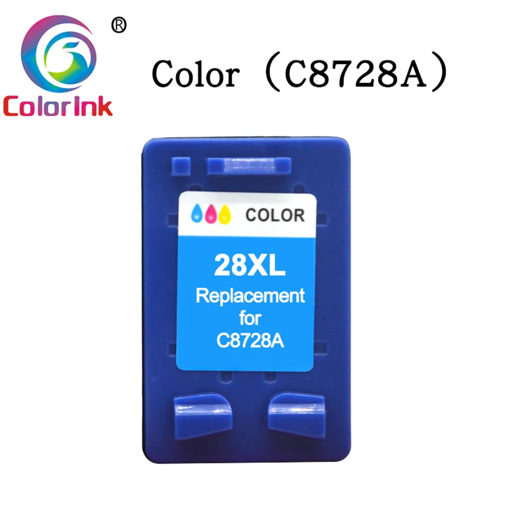 Coloink 2 шт 27XL 28XL Заправляемый картридж Замена для hp 27 28 XL для hp с чернилами hp Deskjet 450 450CI 5550 3420 3520 3550 3650 чернил - Цвет: 1 Tri-color
