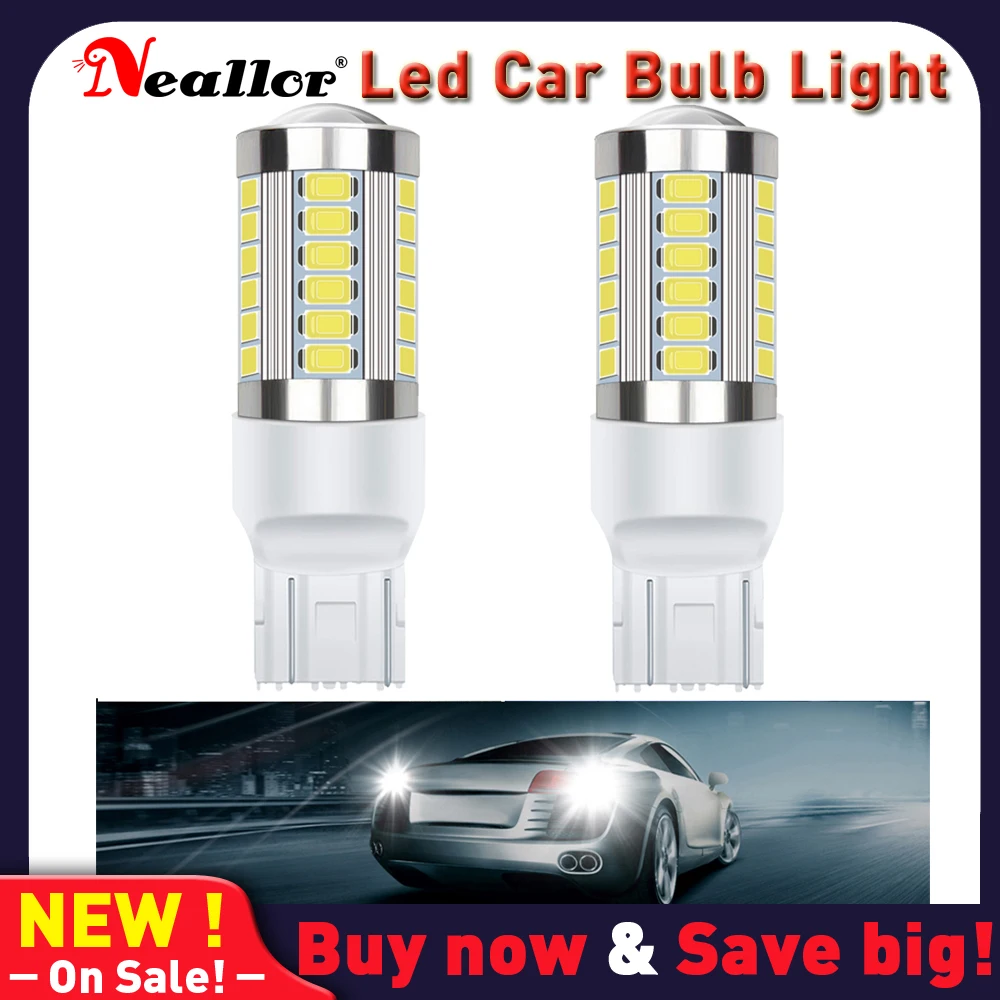 

2x T20 LED 7440 WY21W W21W Led Bulbs 7443 W21/5W Led T25 Super Bright 3030SMD Backup Reversing Light for Car Signal Lamp 1156