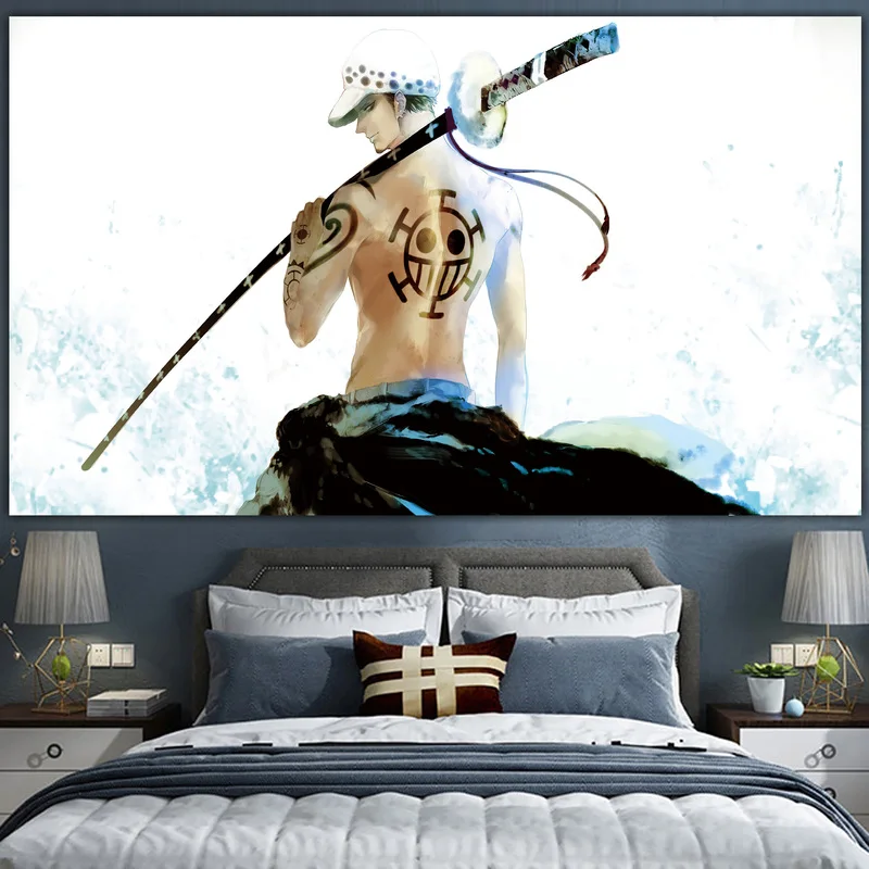 

Прикроватное украшение для студенческого общежития, настенное покрытие для спальни, гобелен в японском стиле аниме, подвесная ткань большо...