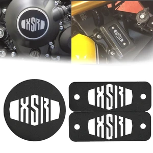 Motorcycle CNC ALUMINIUM XSR 900 Powder Coated Stainless Clutch Covers Top Fuse Tops  For Yamaha XSR900 2017 2018 2019 2020 2021
