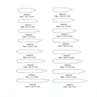 10 шт.лот, прозрачные пластиковые косточки жесткости для воротника, набор для одежды, рубашки, мужские подарки, прозрачные, доступны несколько размеров