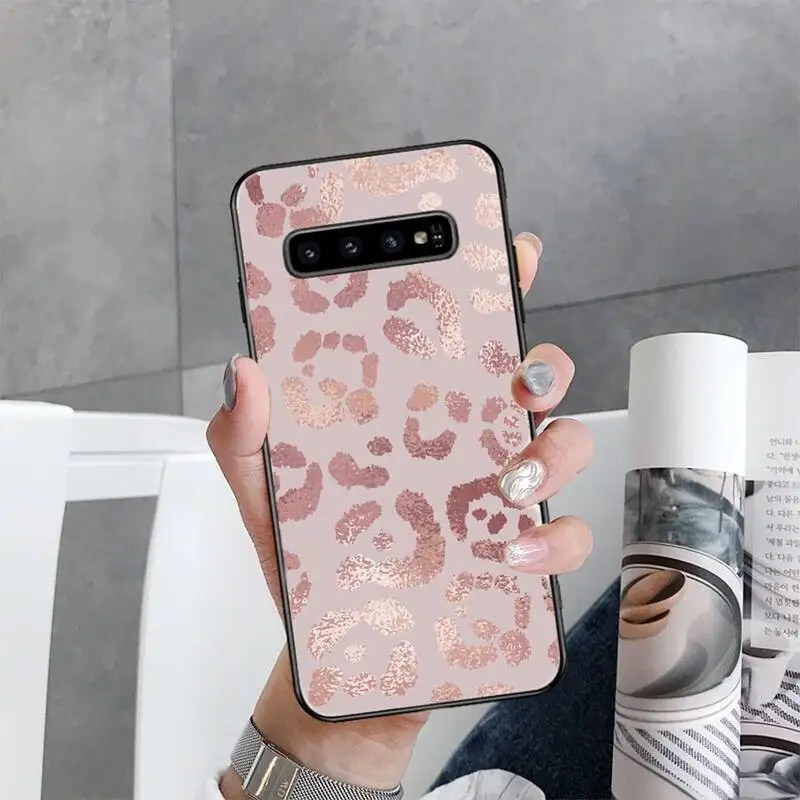 Леопардовый принт сексуальный чехол для телефона Coque Shell для Samsung S6 S7 edge S8 S9 S10 e plus A10 A50 A70 note8 J7 2017 on.