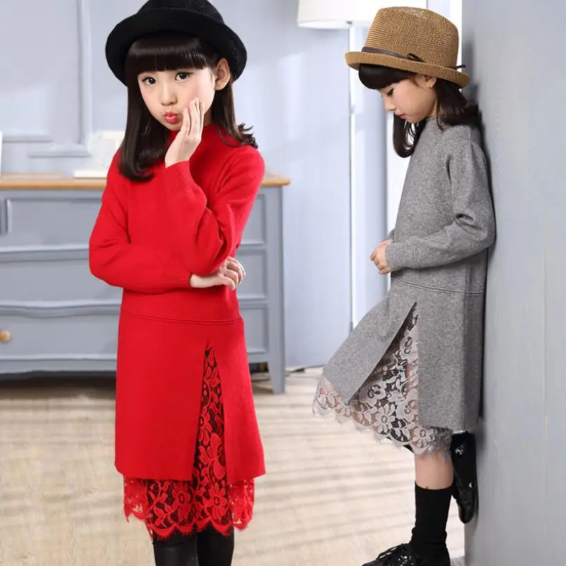 Детский вязаный пуловер с длинным рукавом на весну/Осень/зиму | Детская одежда и