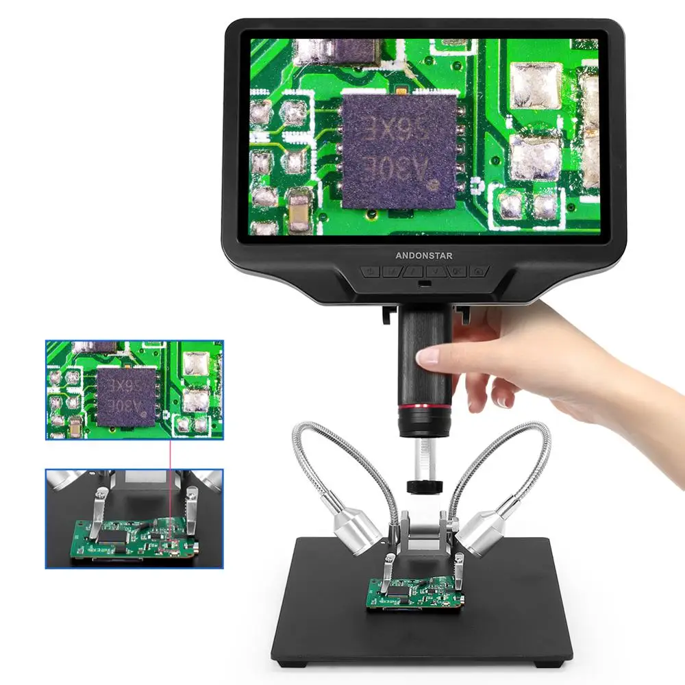 Andonstar 10 1 дюймов AD409 HDMI WI FI Цифровые микроскопы с объективом длинного расстояния