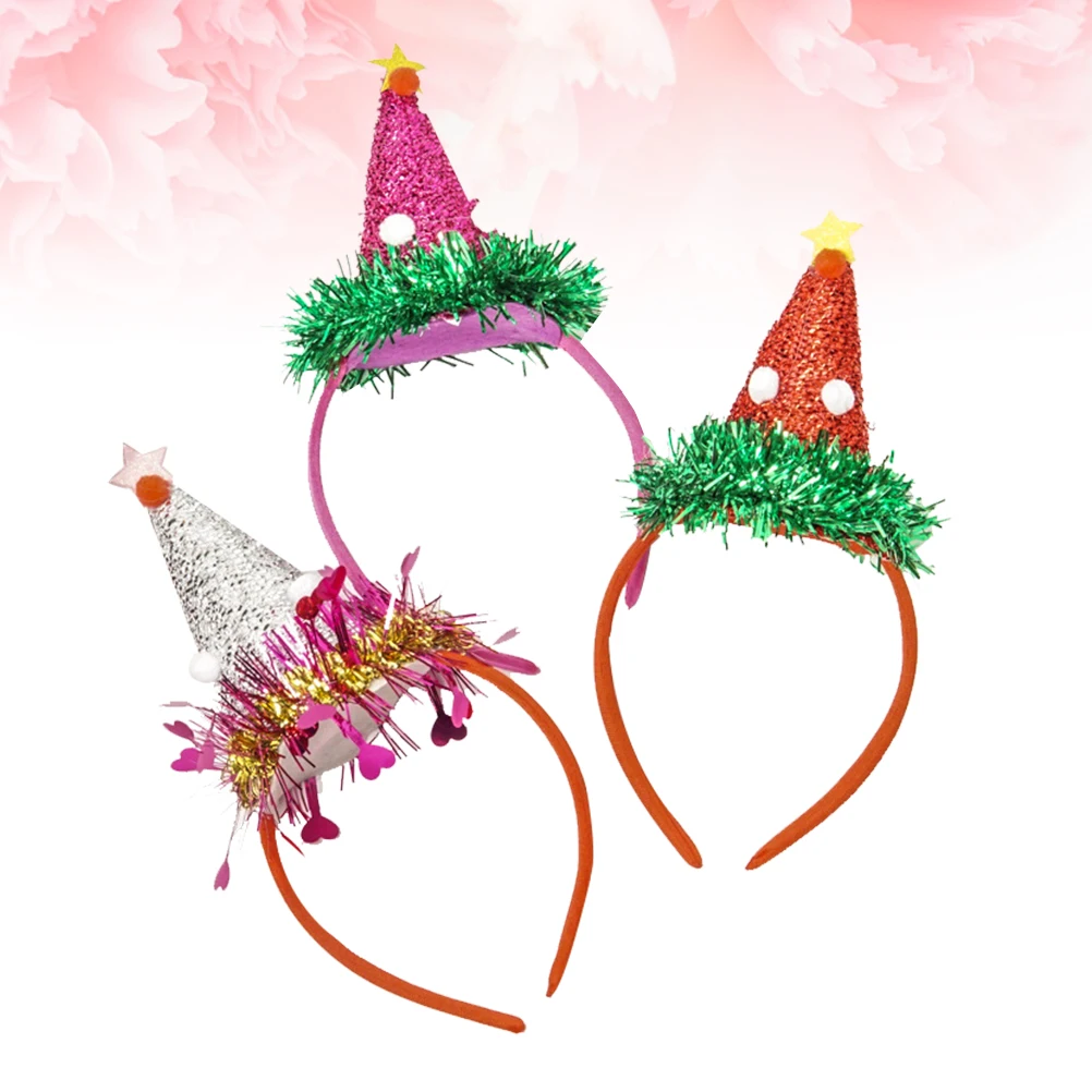 3 шт. головные уборы повязки на голову декоративная шляпа блестящие