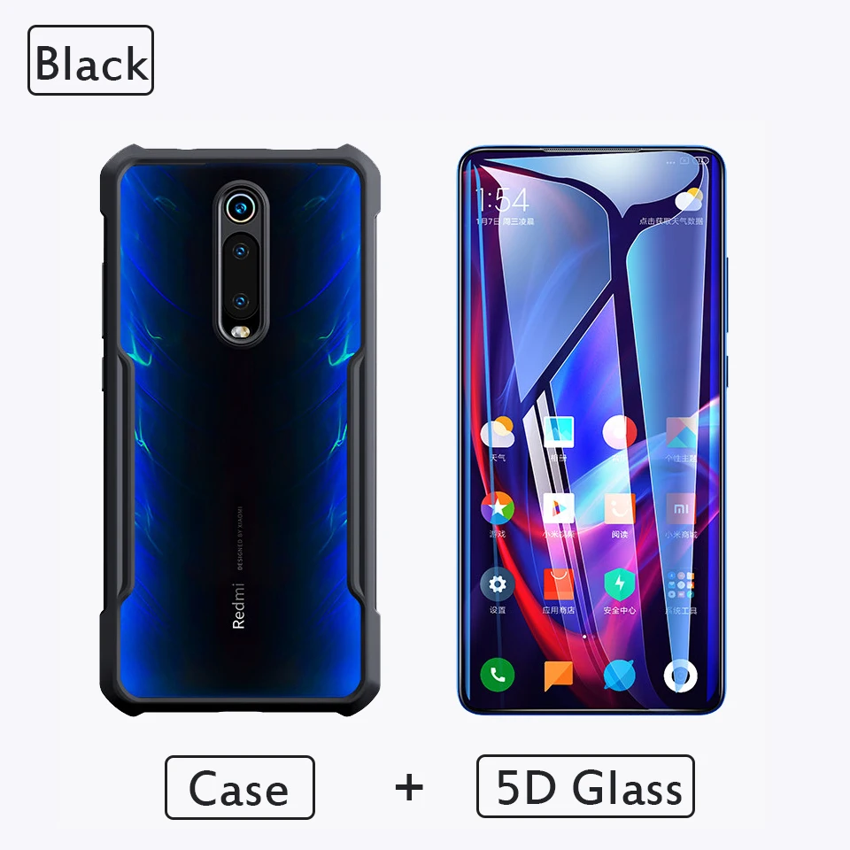 Противоударный чехол для телефона Red mi Note 7 Note 8 Note8 Pro, защитный чехол со стеклом для Xiaomi mi 9 T/mi A3/Red mi K20/mi 9T Pro