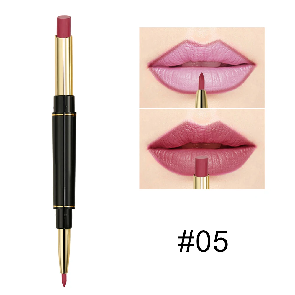 Распродажа на складе! Матовая губная помада с двойной головкой водостойкие