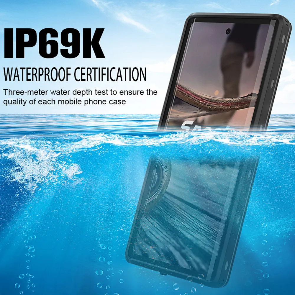 Водонепроницаемый Чехол IP68 для Samsung Galaxy Note 10 Plus водонепроницаемый корпус