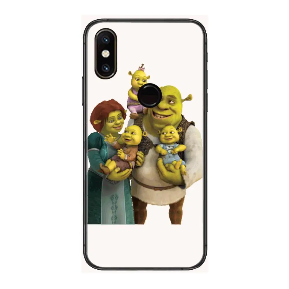 

Cartoon Green Of Shrek Phone Case For xiaomi M2 C3 X3 F2 Lite NFC 6 5 x Poco k30 Pro Anime Black Cover Silicone Back Pretty